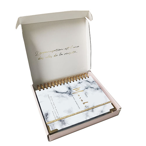 A5 Journal Custom 210 x 148mm Hardcover Spiral Notebooks Printing Weekly And Monthly Budget Binder Planner 