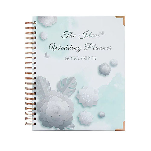 Custom Wedding Guest Book Printing Luxury Wedding Planner Organizer Book 8.5 x 11 inch For The Bride