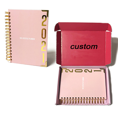 Custom 2023 A5 Diary Notebook Printed Fitness And Wellness Planner Monthly Planner With Pen And Box