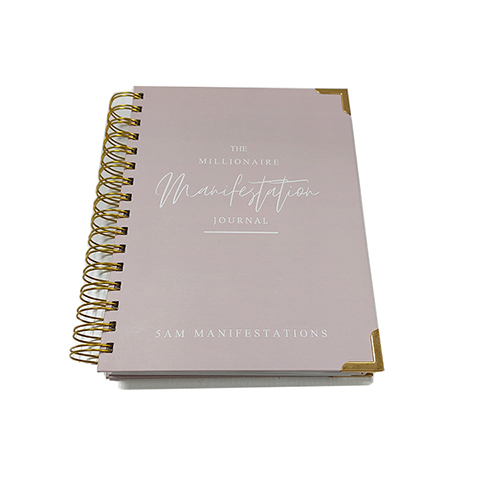 Manifestation Journal Planner Custom B5 Spiral Notebook Self Care Planner Printing