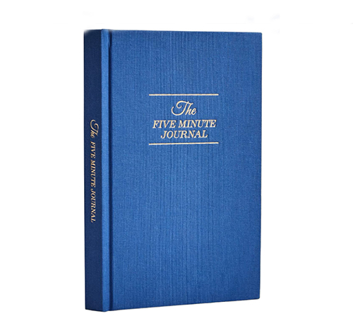 Custom Printed Hardcover Linen Journal 5 Minutes Journal Diary Gratitude Journal With Ribbon