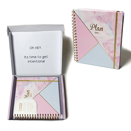 Personalized Life And Gratitude Planner With Stickers B5 Custom Spiral Journal Printing Daily Planner